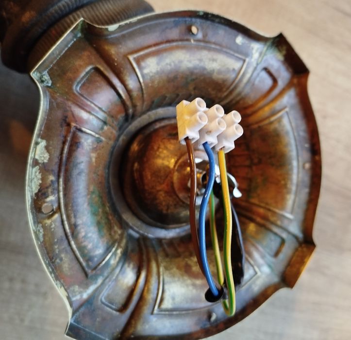 Plafon stara lampa sufitowa Art Deco