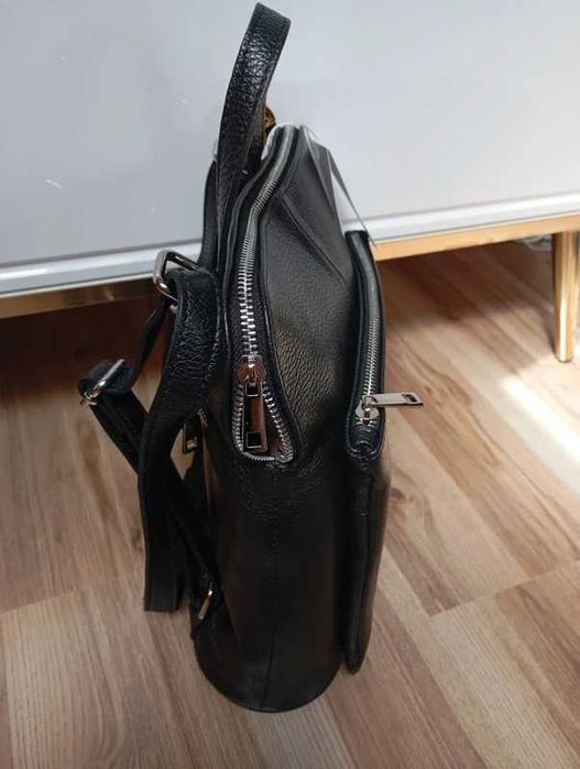 Plecak skórzany Cholewinski Taranto czarny