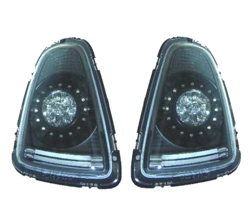 FAROLINS TRASEIROS LED MINI COOPER 06-10 PRETO ESCURECIDO