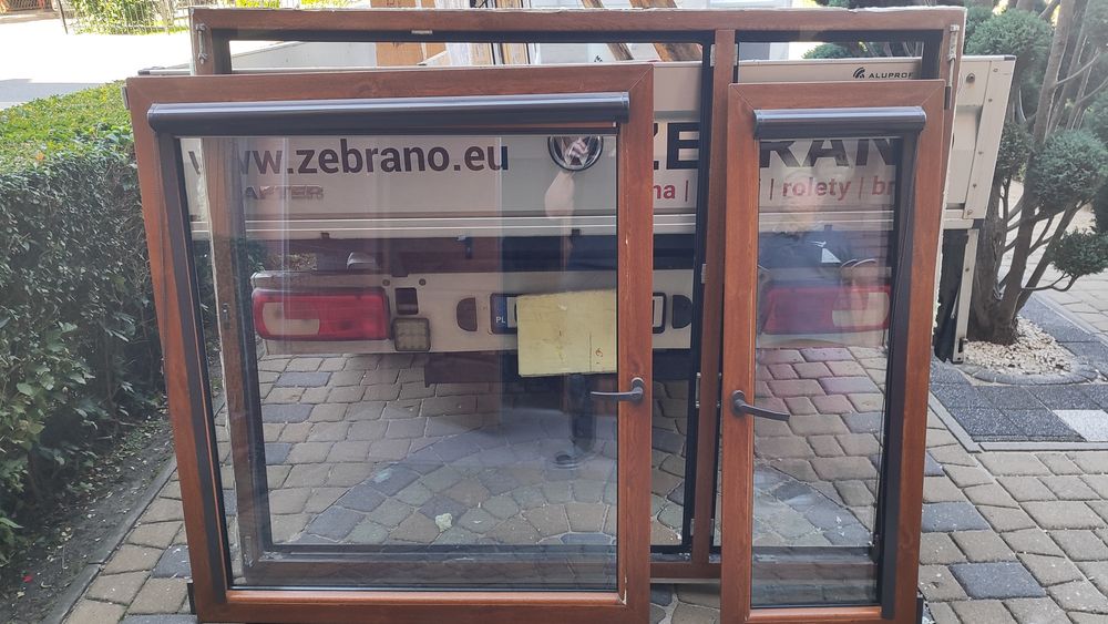 Okno złoty dąb szerokość 177 wysokość 144