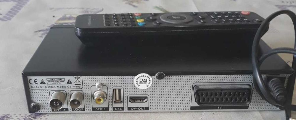 Dekoder Golden Media MANIA HD + pilot i instrukcja