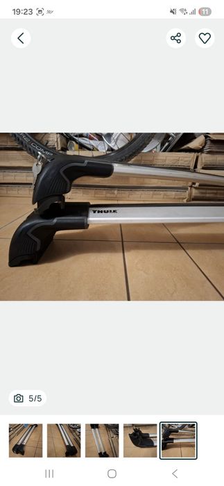 Bagażnik dachowy thule opel astra J Zafira B belki poprzeczki relingi