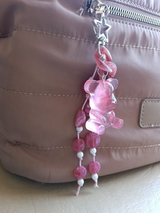 Bag charm artesanal urso