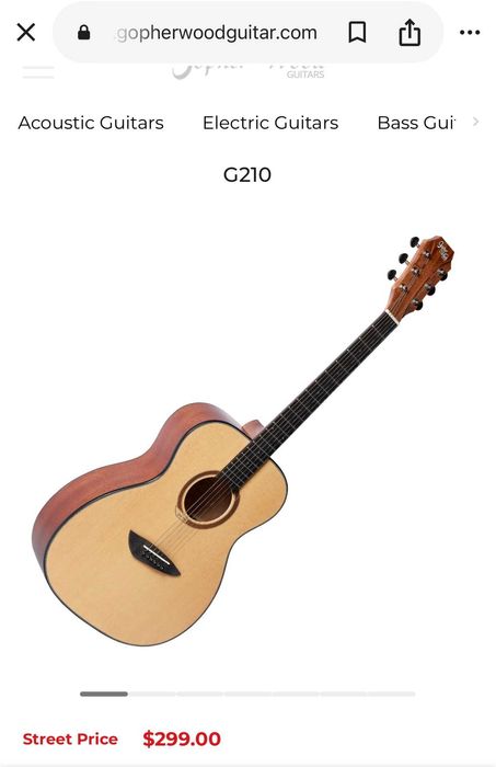 Guitarra acústica Gopherwood G210