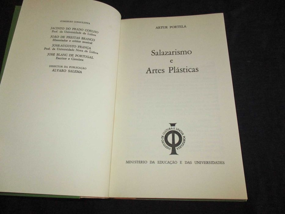 Livro Salazarismo e Artes Plásticas Artur Portela