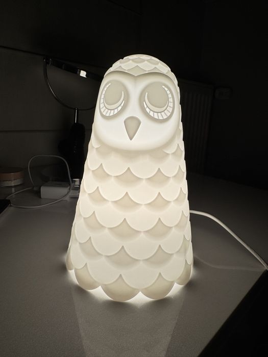 світильник, нічник сова, ikea