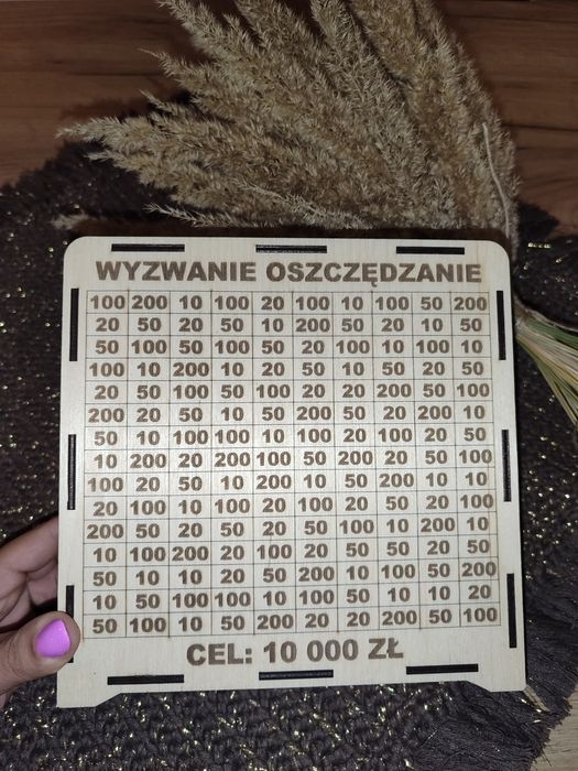 Skarbonka, wyzwanie oszczędzanie, cel 10 000 zł