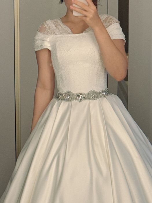 Шикарное дизайнерское свадебное платье Pollardi от Daria Karlozi