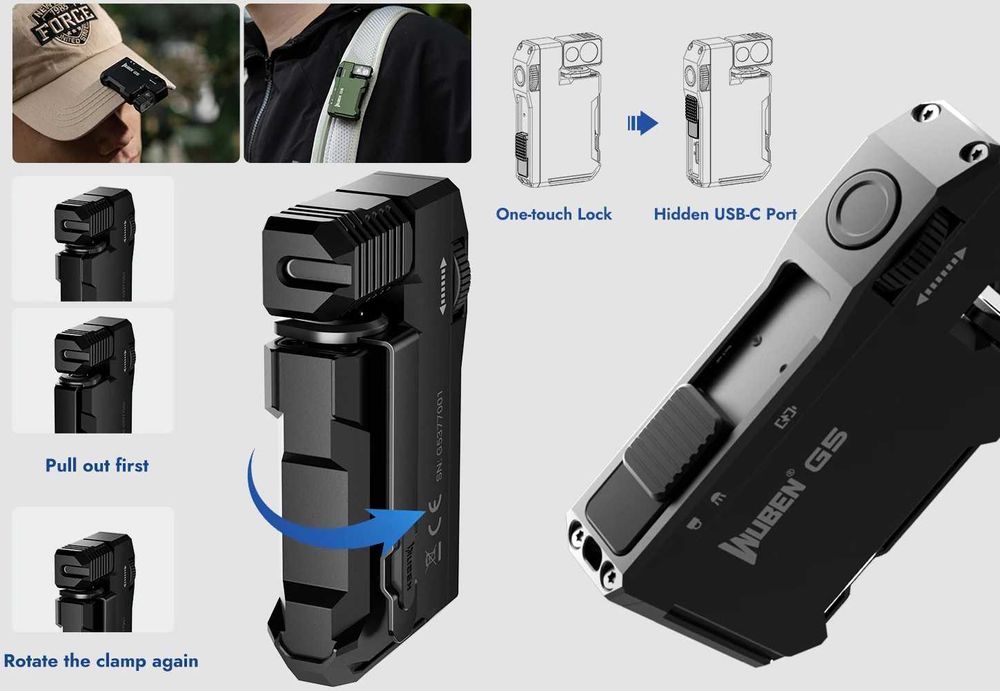 WUBEN G5 EDC наключний ліхтарик Гарантія Оригінал Новий