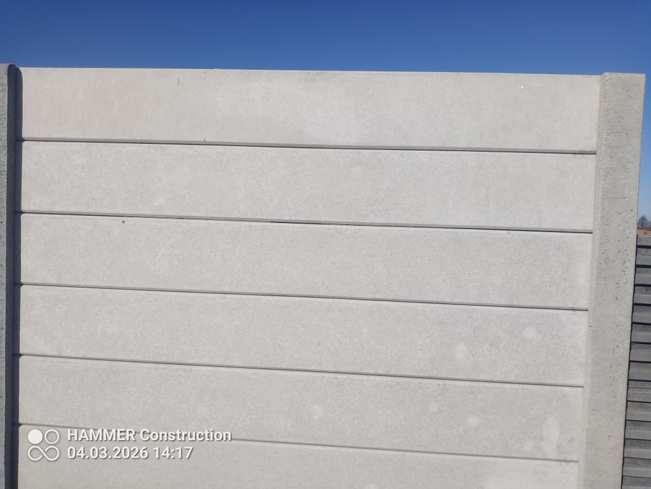 Płoty betonowe ,nowość dwustronne ,podmurówki