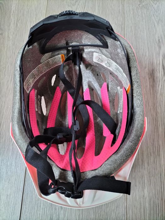 Kask rowerowy dzieciecy, neonowy róż, 48-55 cm, Bontrager