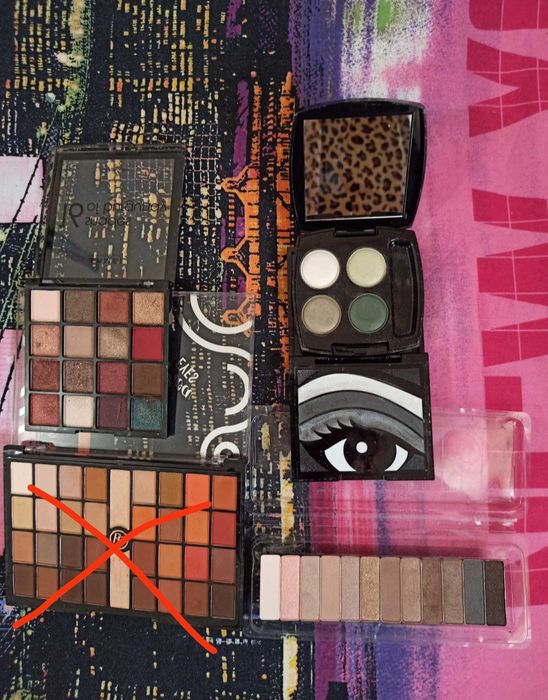 Тіні, палетки для повік, різні кольорові гами, глітер NYX paillettes 0