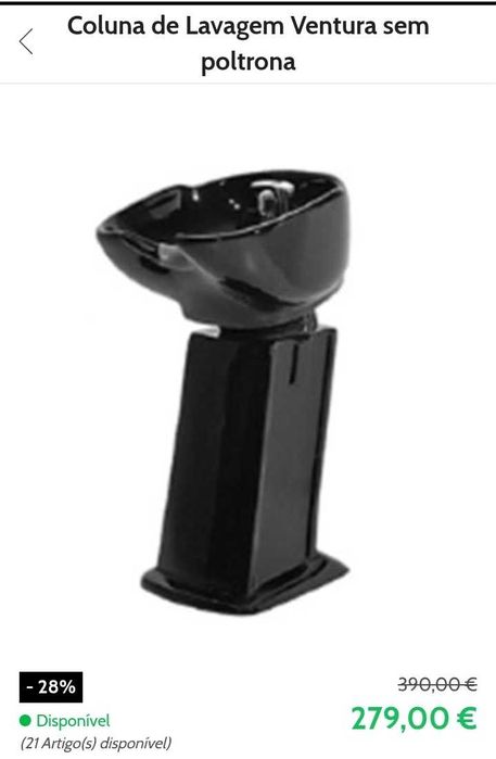 Lava cabeças para salão