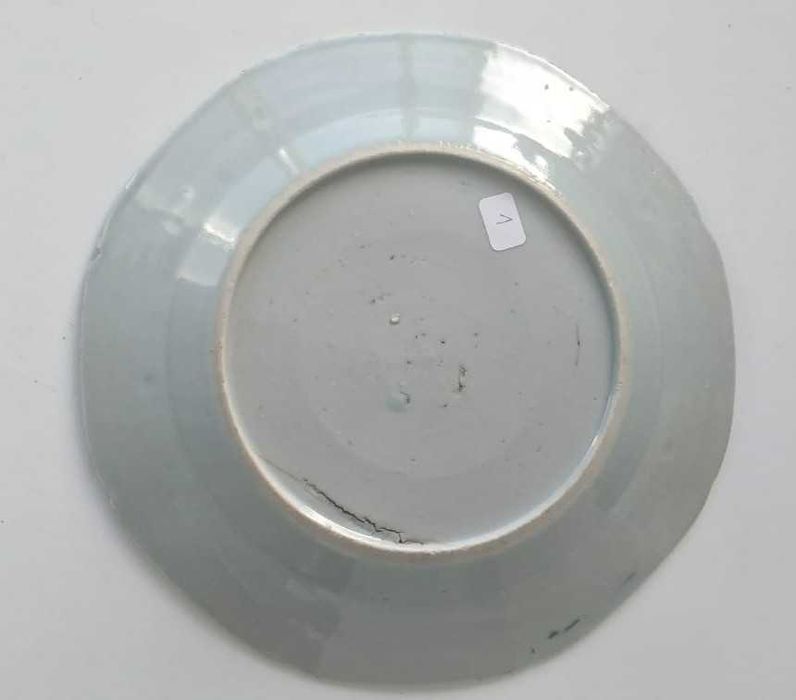 Prato Porcelana China Azul e Branco Período Jiaking (Séc.XVIII)