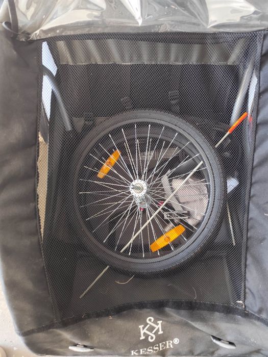 Reboque bicicleta para 2 crianças