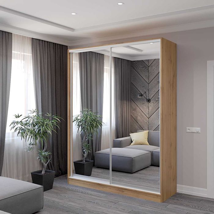 Шафа купе 220х240х60 алюмінієва система