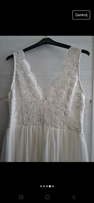 Suknia ślubna  ecru