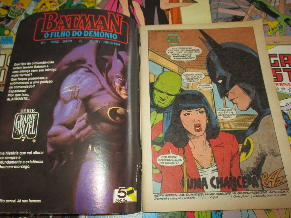 Livros BD Liga da Justiça Abril DC Comics