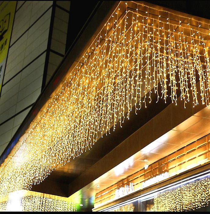 Гірлянда Водопад Штора Батарейках Гирлянда Герлянда теплий 2х2 2*2 3х2