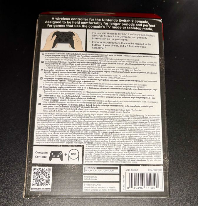 Comando Pro da Nintendo Switch 2 Resident Evil Requiem (Novo e Selado)