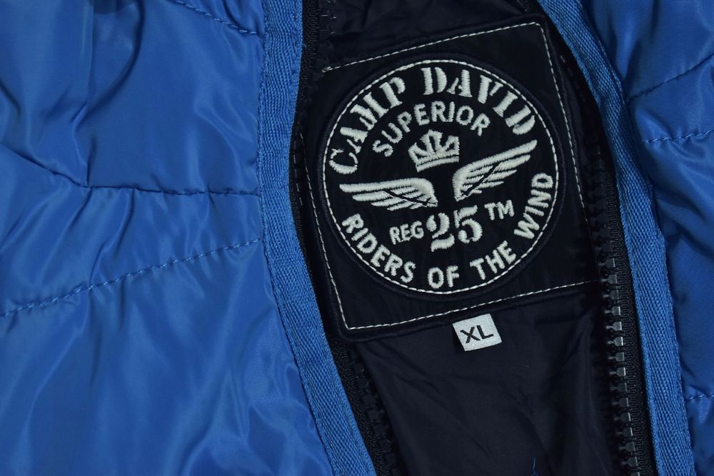 Camp David Ocieplana Pikowana Kurtka Męska Z Kapturem Xl