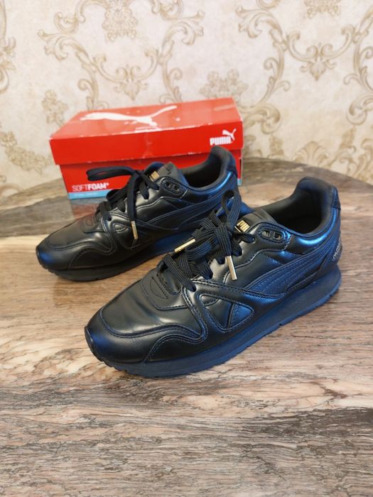 Кожанные кроссовки PUMA .