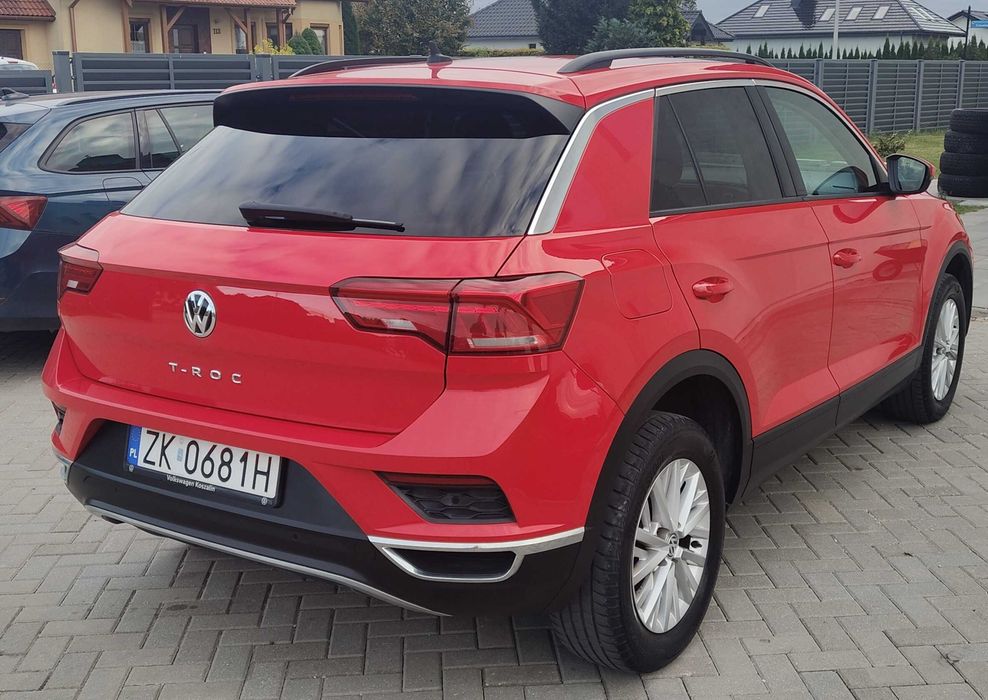 VW T-Roc 2020 czerwony