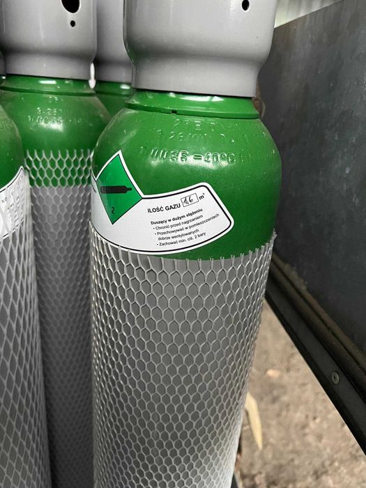 Butle gazowe pełne  Ar, Ar+CO2 18%, FV23%, Azot, CO2