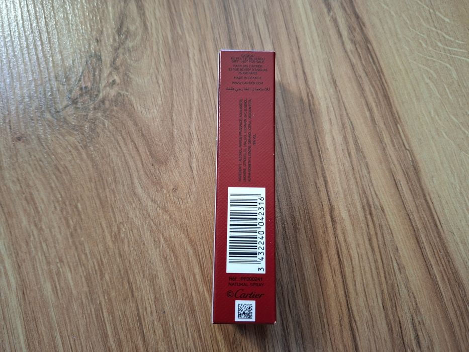 Pasha de Cartier edition noire 10 ml  perfumy