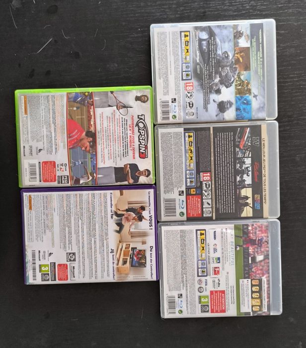 Conjunto de 5 jogos PlayStation 3/Xbox 360