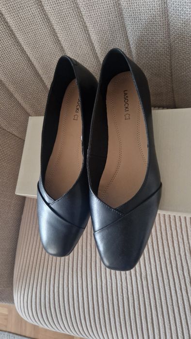 Baleriny czarne nowe 41 Lasocki
