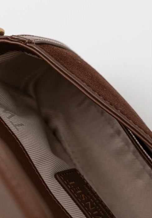 Шкіряна коричнева сумочка twinset