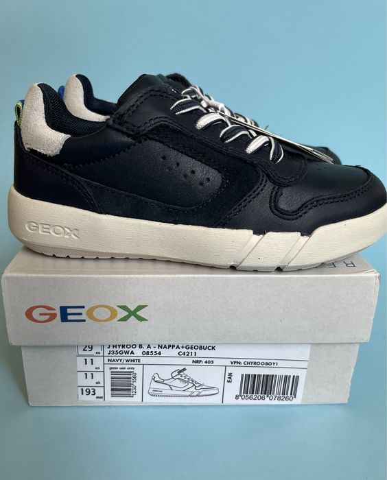 шкіряні кросівки 29р. 30р. Geox Hyroo, черевики на хлопчика, кроссовки