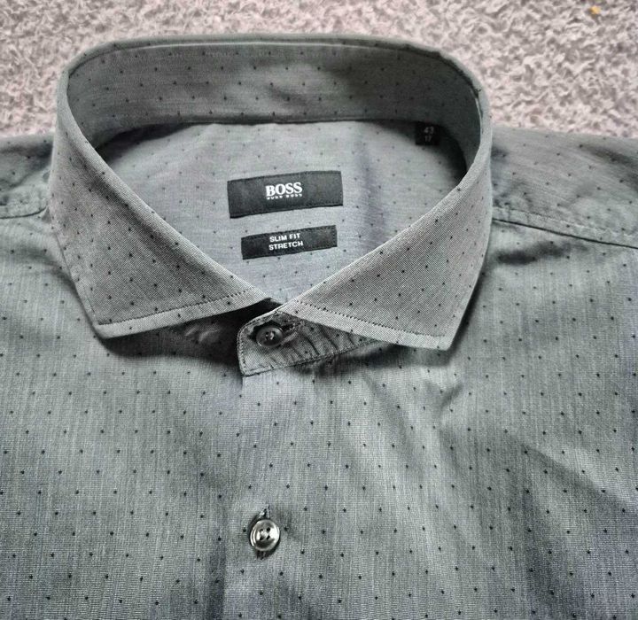 Koszula męska wizytowa do garnituru HUGO BOSS rozmiar XL 43  Slim Fit