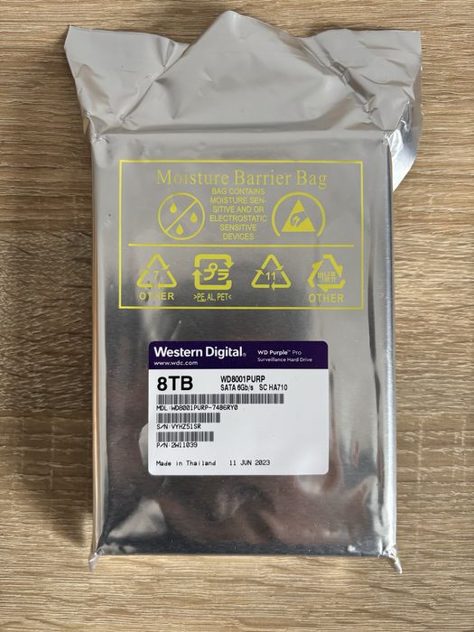 Western Digital WD8001PURP dysk 8TB NOWY