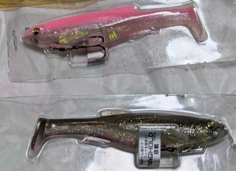 Фирменные большие силиконовые приманки Raid Japan, Megabass, Jackall