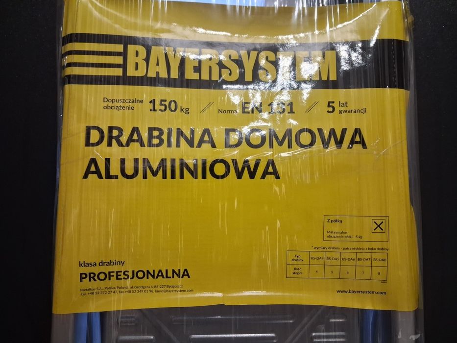 Nowa drabina 6 stopni BAYERSYSTEM- profesjonalna.