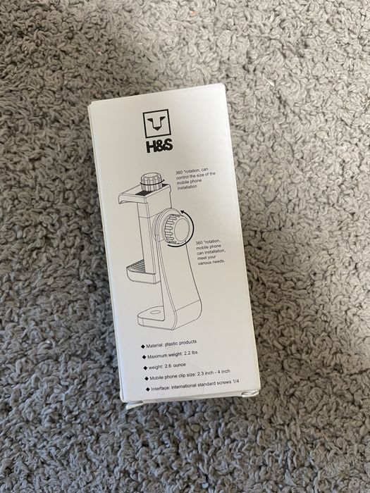 H&S Uniwersalny Uchwyt Do Telefonu 360° Do Lampy Pierścieniowej