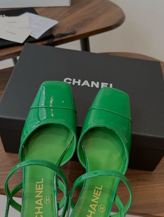 Chanel sandały damskie z odkrytą piętą