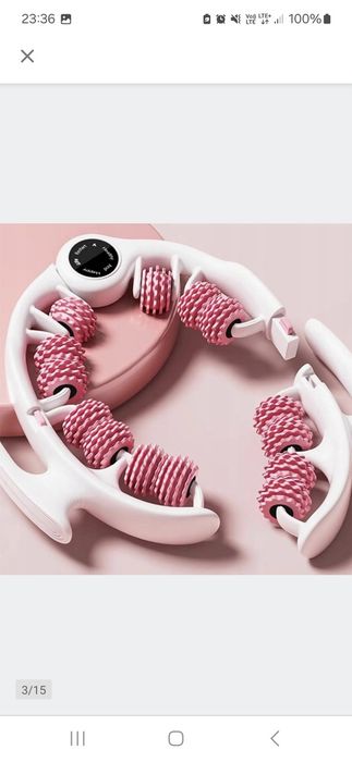 Różowa rolka na cellulit masażer