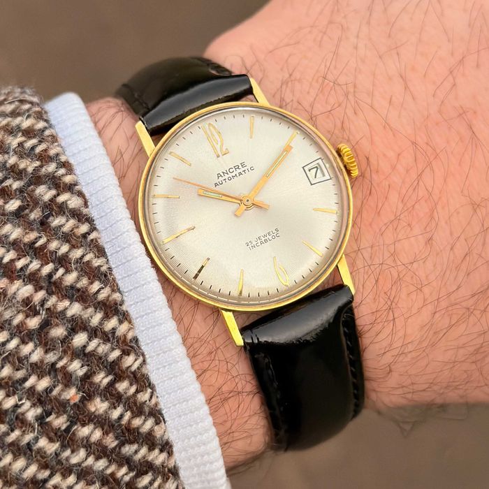 Zegarek Ancre Ultramatic - Hermann Becker - 14k Złoto - 1960s