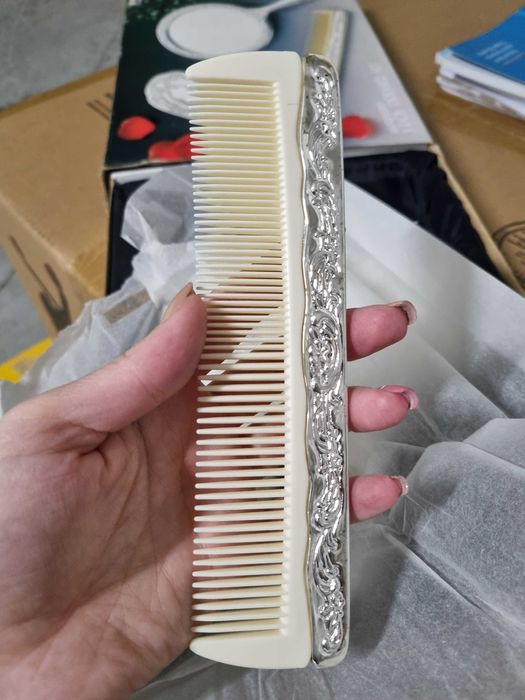 Conjunto de beleza banhado a Prata