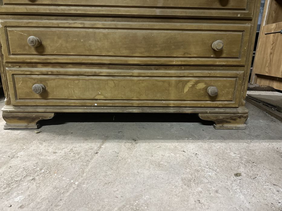 Cómoda/Toucador com espelho e tampo em mármore rústico