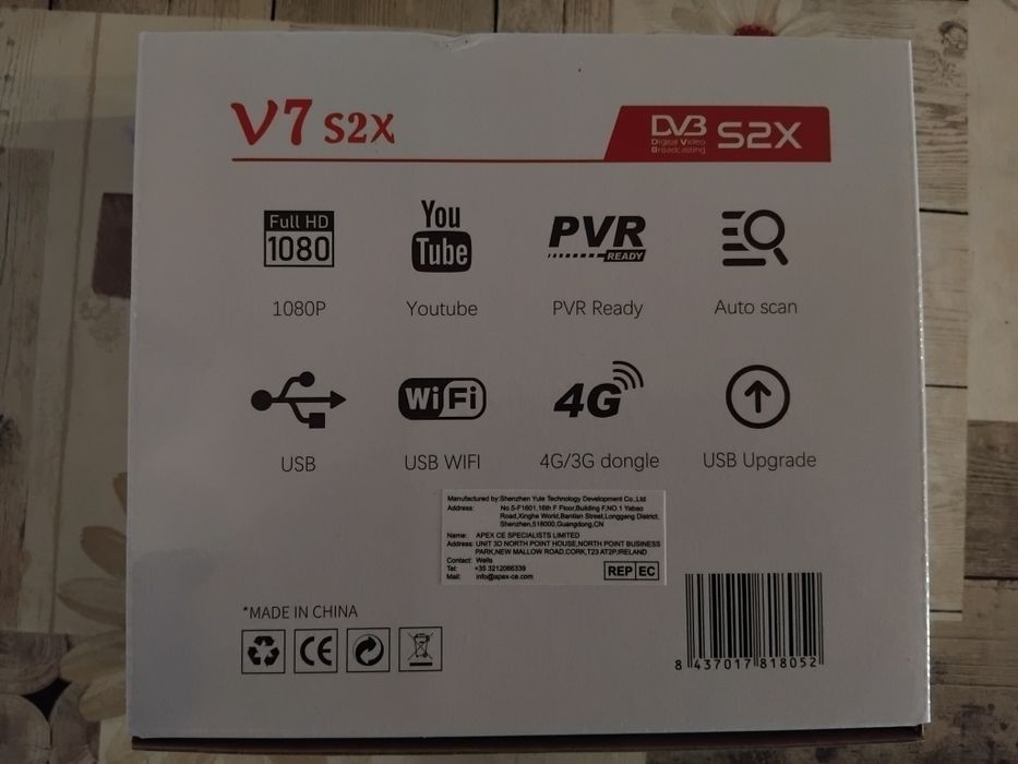 Receptor satélite gtmedia v7s2x