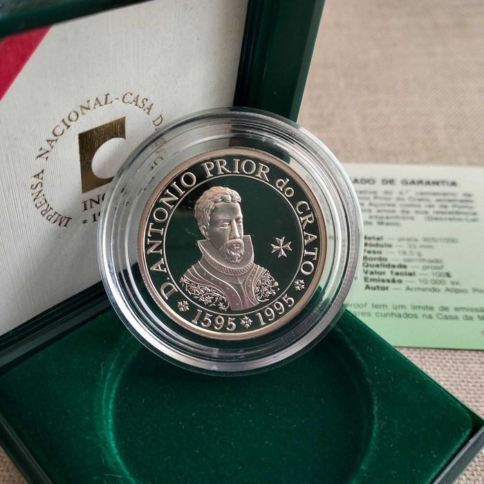 Moeda Comemorativa - D. António Prior do Crato 1995 (Prata)