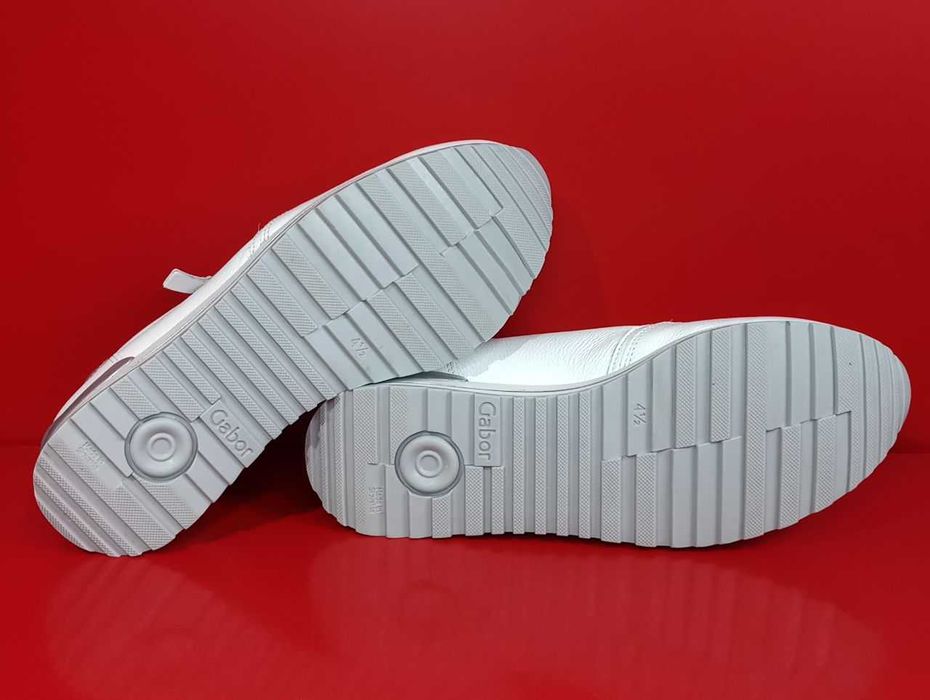 Кожаные женские кроссовки Gabor Damesschoenen Sneakers Wit Оригинал