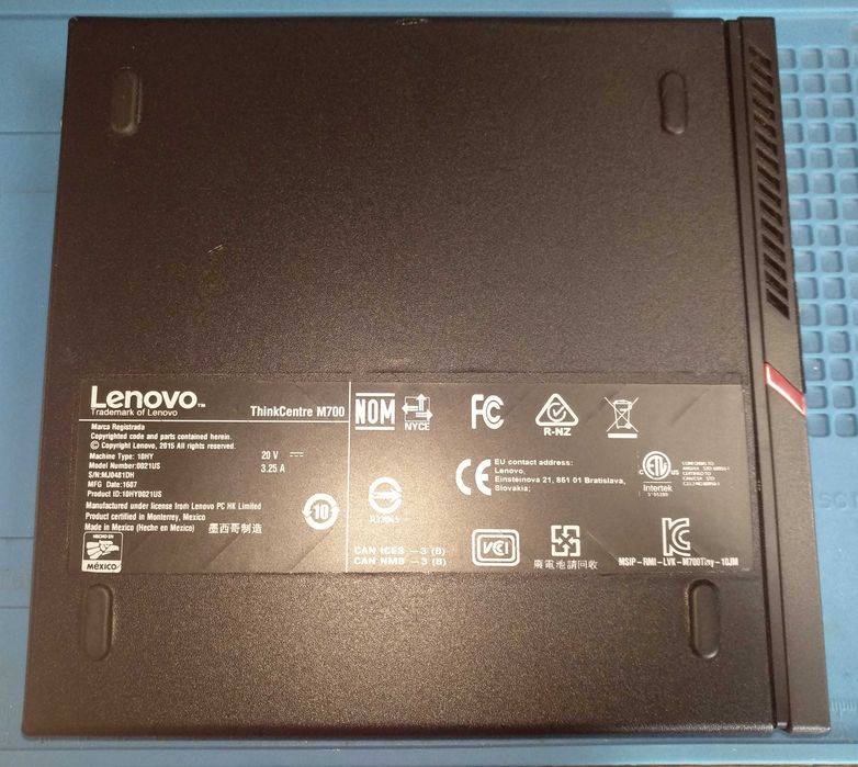 Продам Lenovo ThinkCentre M700 Tiny - i5-6400T 16GB 275GB SSD WiFi+BT