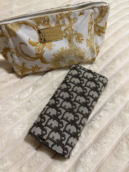 Женский стильный кошелёк Dior Диор на кнопке