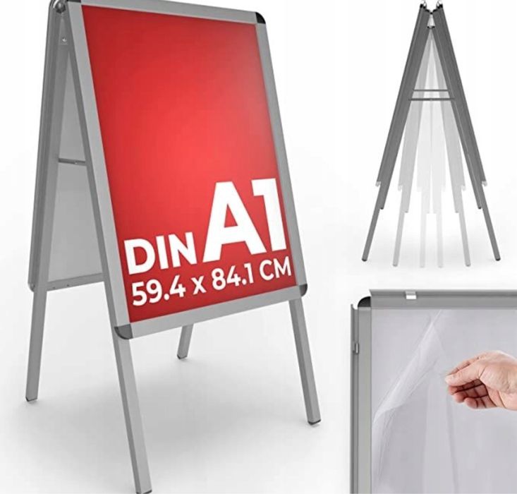 Stojak dwustronny na reklamy