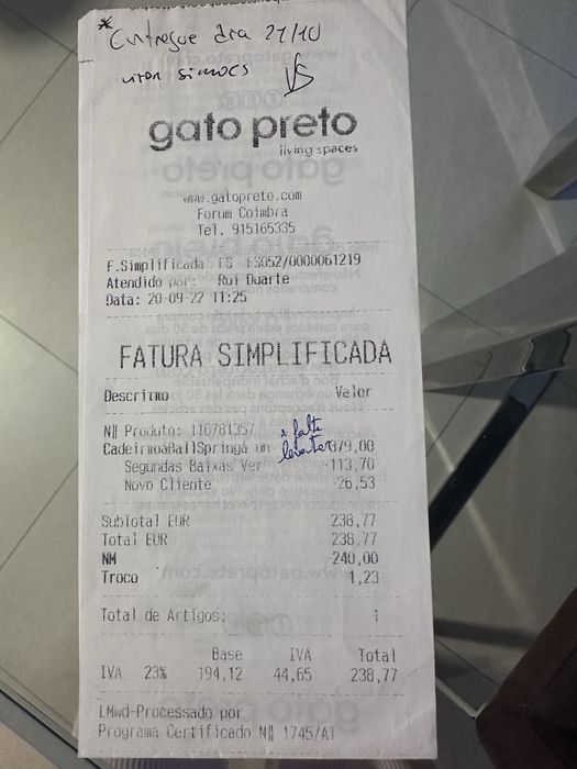Baloiço da Loja do Gato Preto + conjunto de sofás